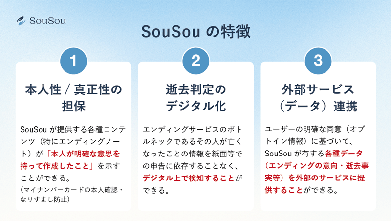 SouSouの特徴